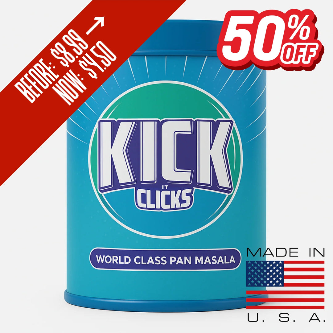 Kick Sada Pan Masala – Fresh Tin Can (Made in USA)