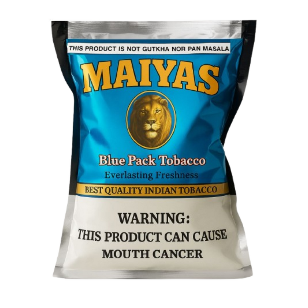 1 Bag Maiyas Blue Tobacco in Plastic Pack 30 x 20g Each