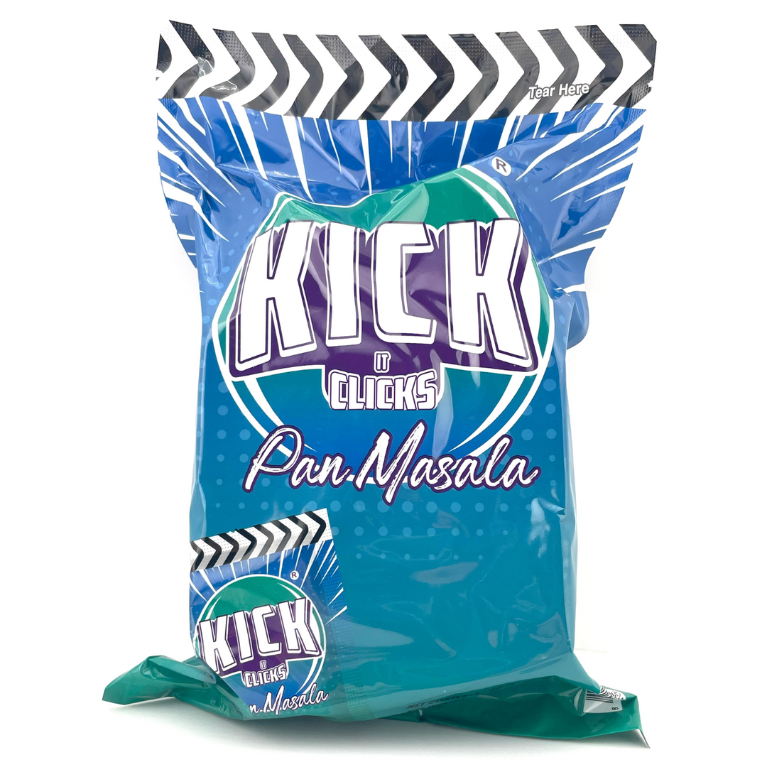 1 Bag containing 50 pouches, 4 grams each Kick Sada Pan Masala