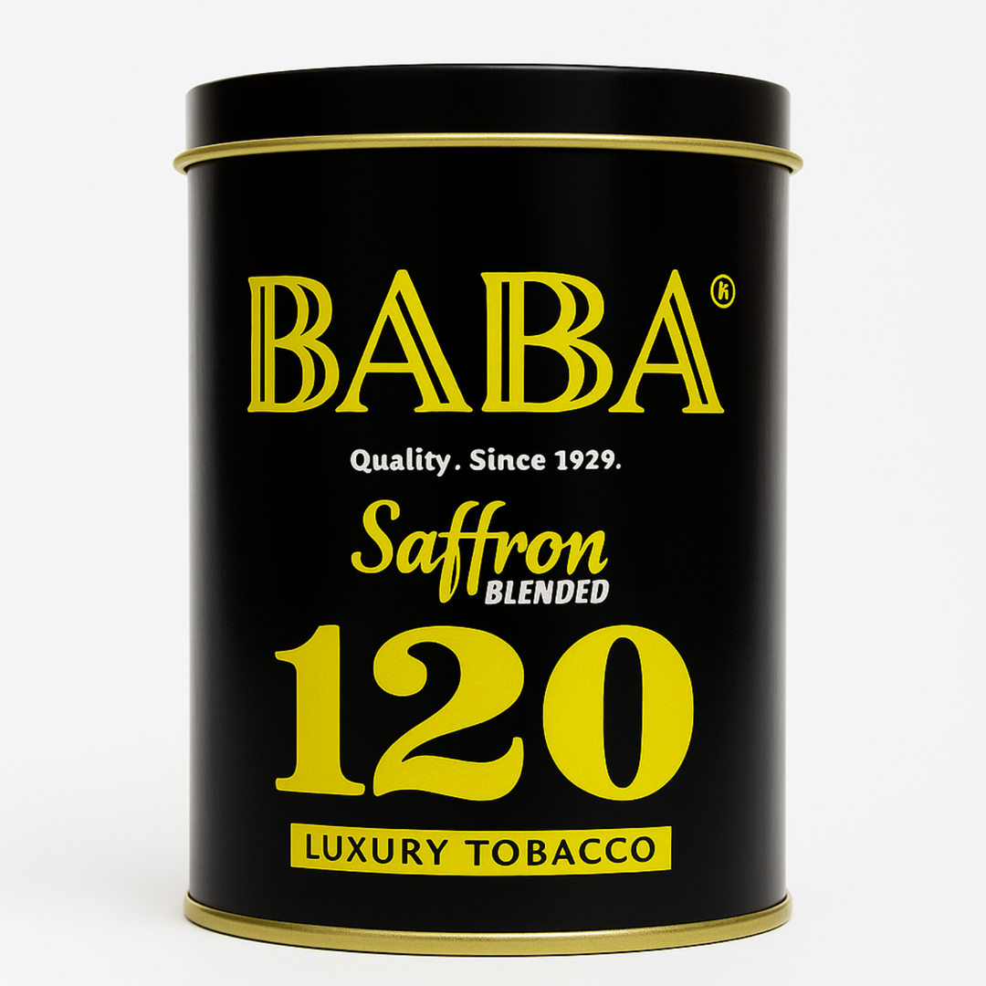 Baba 120 Saffron Blended Luxury Tobacco – 50g Each