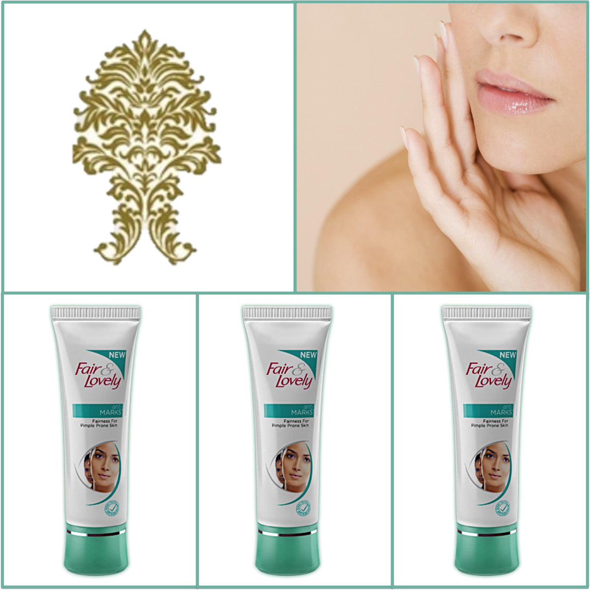 3 Pack F&L Anti Marks Fairness Cream - Pimple Prone Skin 50g Each