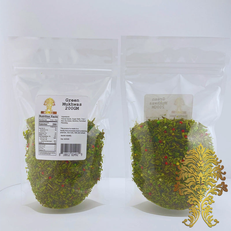 Green Mukhwas – 200g | Fresh Indian Fennel Mouth Freshener USA