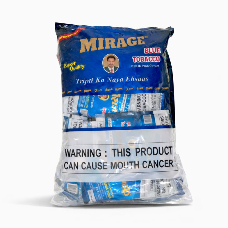 Mirage Blue Khaini Tobacco – 30 Pouches x 20g | Ships from USA