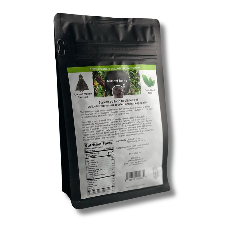 KLG Fine Aroma Cacao Nibs – 8 oz | Superfood, Cadmium Free