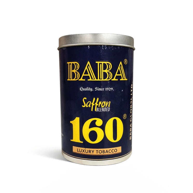 Baba 160 Saffron – 50g Can | Premium Indian Tobacco