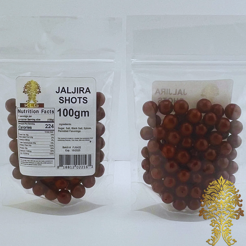 Jaljira Shots – 100g | Tangy Indian Digestive Candy USA