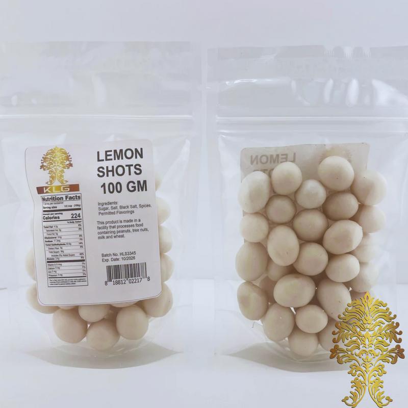 Lemon Shots – 100g | Tangy Indian Lemon Digestive Candy USA