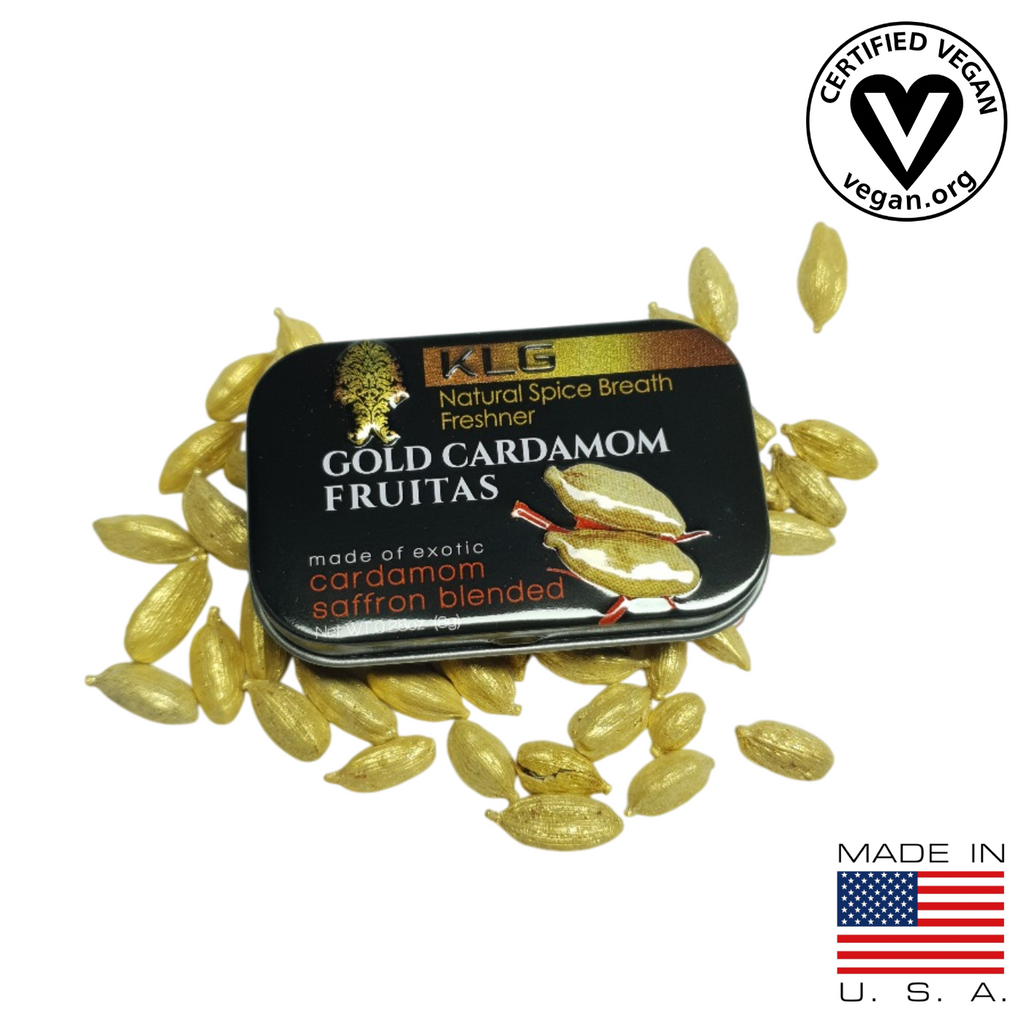 Buy Gold Cardamom Fruitas Online USA – 8g Tin | GutkhaUSA