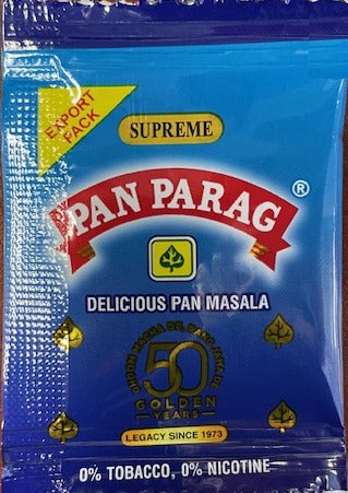 ONE Box (50 pouches) Pan Parag 4gm Pan Masala Export Quality
