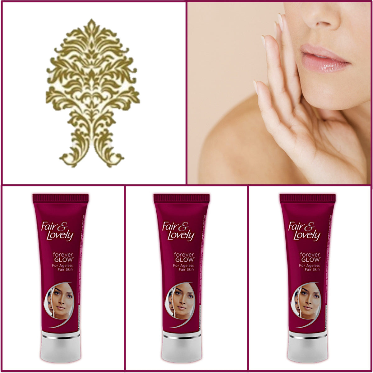 3 Pack Fair & Lovely Forever Glow Cream - Younger Looking Skin 50g Each