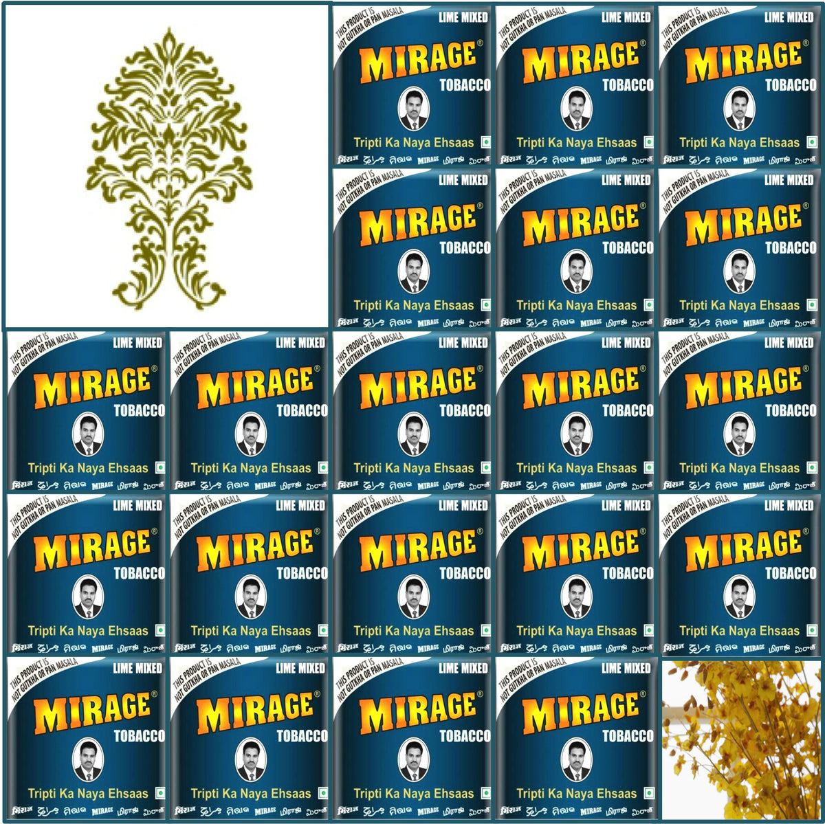 20 Boxes Mirage Blue Tobacco in Plastic Pack 30 x 20g Each