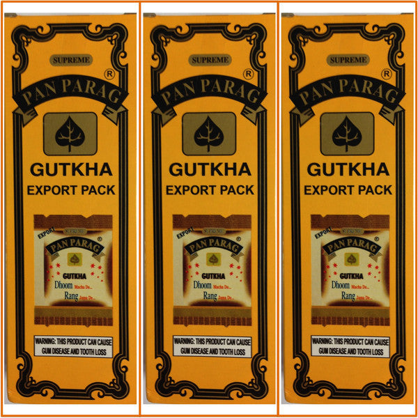 3 Boxes Pan Parag Gutkha 52 x 4g Each Export Quality