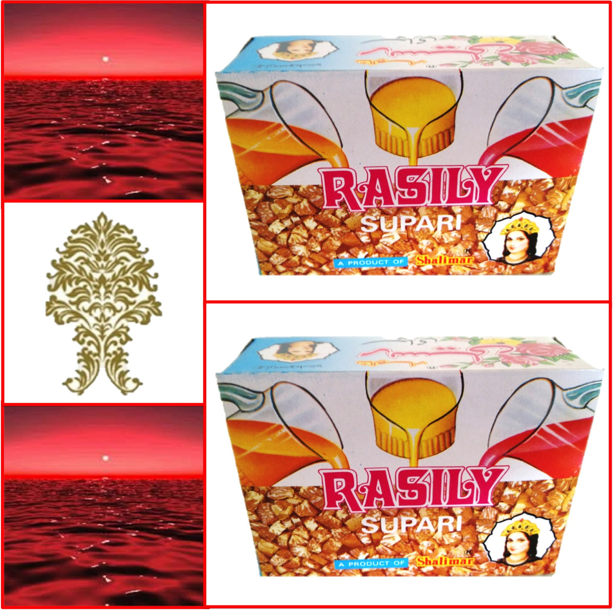 2 Packs Shalimar Rasily Supari Pack 24 pouches 48g Export Quality
