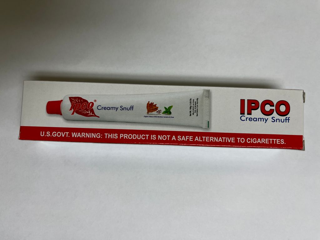 20 tubes (100gm each tube) Ipco Creamy Snuff
